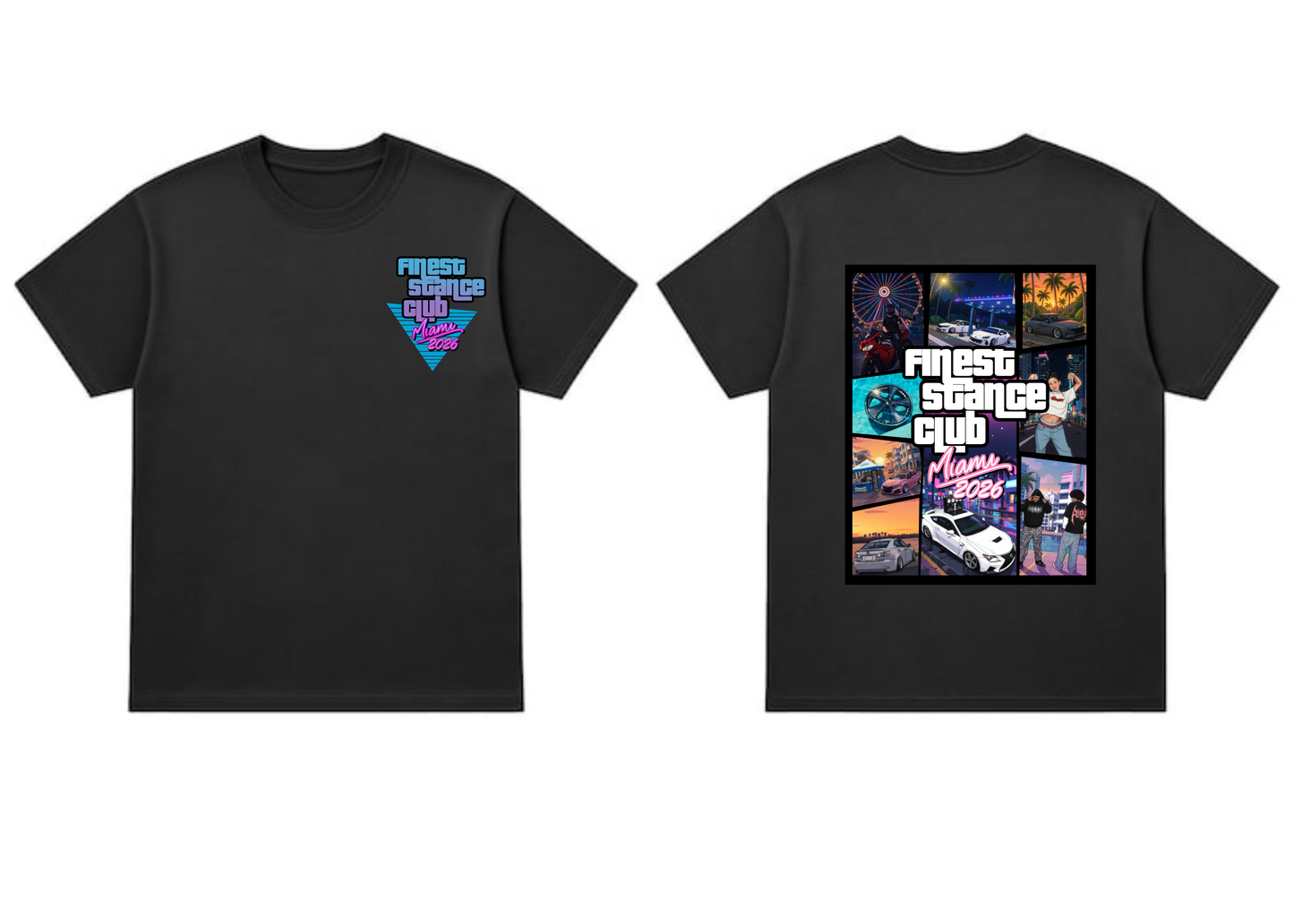 Finest In Miami Graphic Tee Shirt