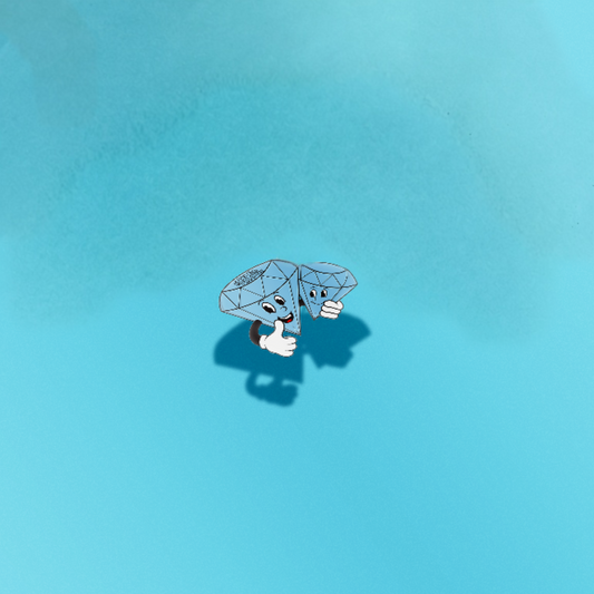 Finest Diamond Mascot Slap Sticker