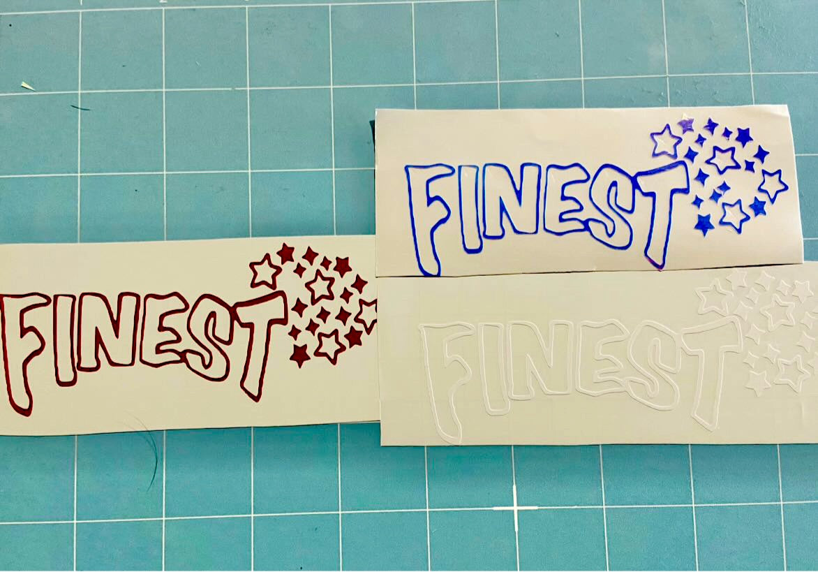 Finest Diecut sticker